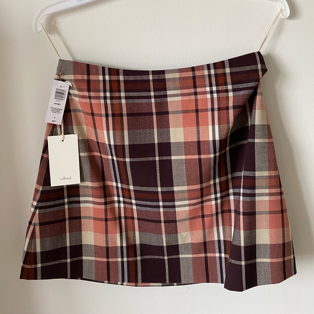 Aritzia Renee Plaid Skirt